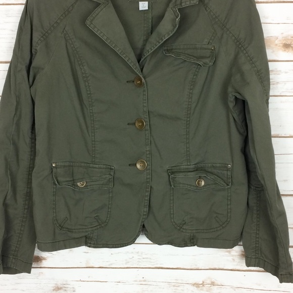 Caslon army green utility jacket - Picture 3 of 8